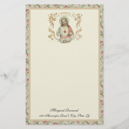 Rosas religiosos do coração sagrado Jesus