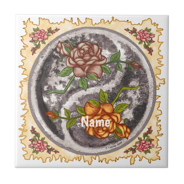 Rosas Retro Yin Yang (Frente)