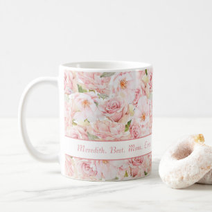 Rosas Rosa, A Melhor Mãe Já Chamada Caneca De Café