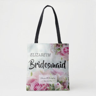 Rosas Rosa Branca Branca de Tote Casada de Bridesm