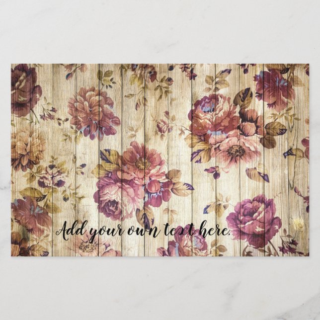 Rosas rosa-do-campo russas Papel-sapateado Diário (Frente)