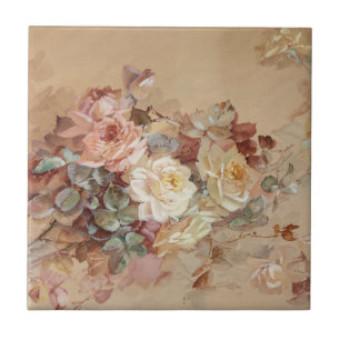 Rosas rosa e amarelas - Franz Bischoff