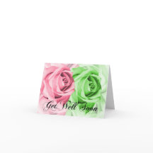 Rosas Rosa e Verde recebem um bom cartão em breve