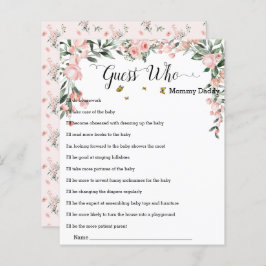 Rosas rosa elegantes com borboletas adivinham quem