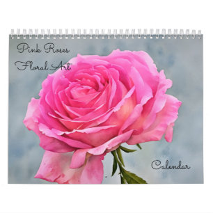 Rosas Rosa Flores Arte Floral Calendário Flor