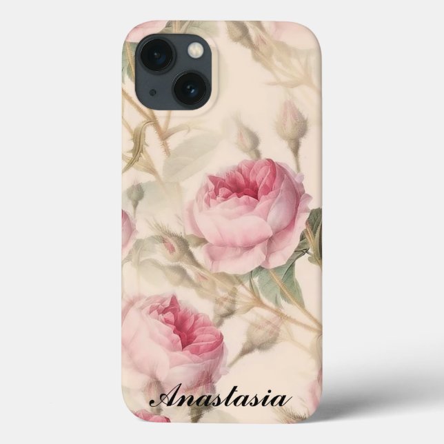 Rosas Rosa Incríveis com seu nome (Verso)