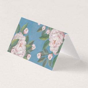 Rosas rosa pálidas com fundo azul Marinho