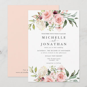 Rosas Rosa Românticas, Dusty Rosa, Convite para Ca