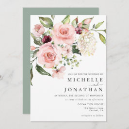 Rosas Rosa Românticas, Dusty Rosa, Convite para Ca