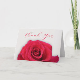 Rosas Rosa Trocar Personalizado Obrigado Cartões