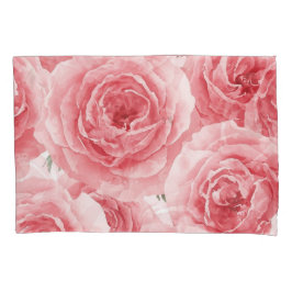 Rosas Rosadas Padrão Floral Aquarela Pétala
