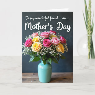 Rosas Rosas Para o Cartão da Mamãe