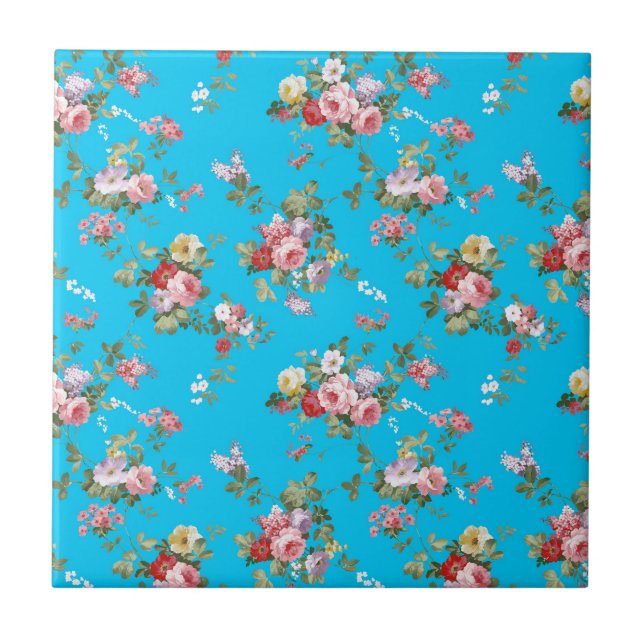 Rosas rosas vermelha femininos do vintage moderno (Frente)