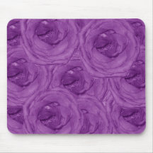 Rosas roxos Mousepad de veludo