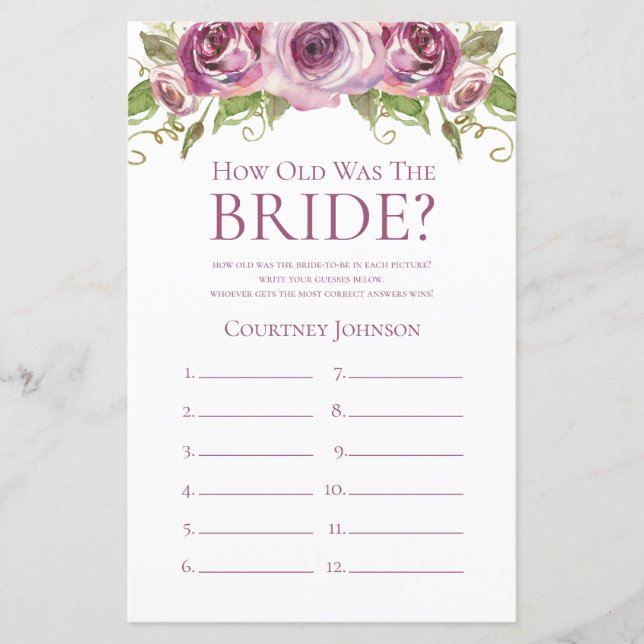 Rosas Roxos Quantos Anos Tinha A Noiva (Frente)