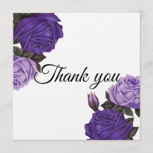 Rosas roxos ultravioletas que Wedding cartões de
