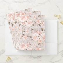 Rosas Russos de Madeira e Vintage Chique Romântico