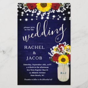 Rosas Rústicos Girassóis Casamento Azul Mason Jar