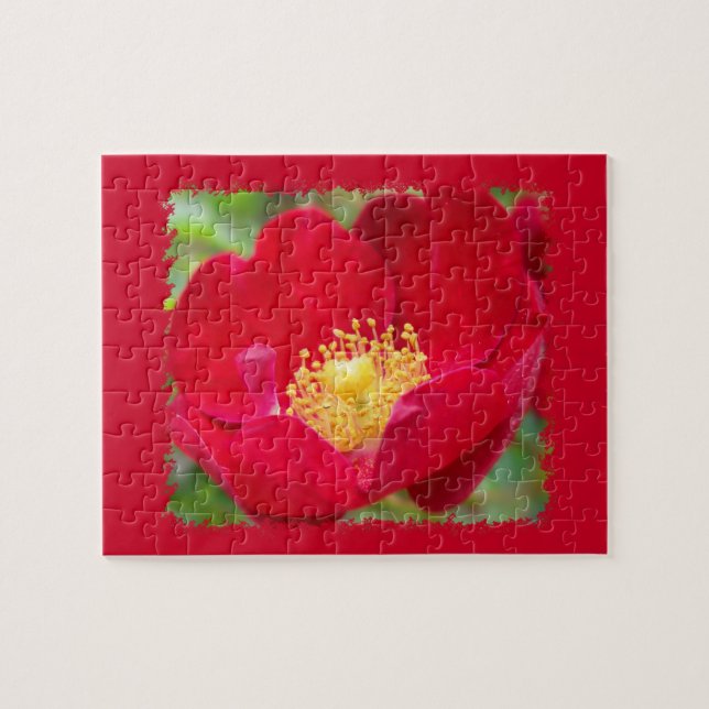 Rosas são Quebra-cabeça vermelho (Horizontal)