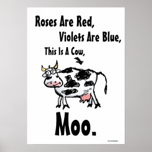 Rosas São Vermelhas - Este É Um Poster Engraçad