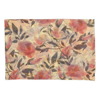 rosas selvagens primavera: padrão de aquarelas.