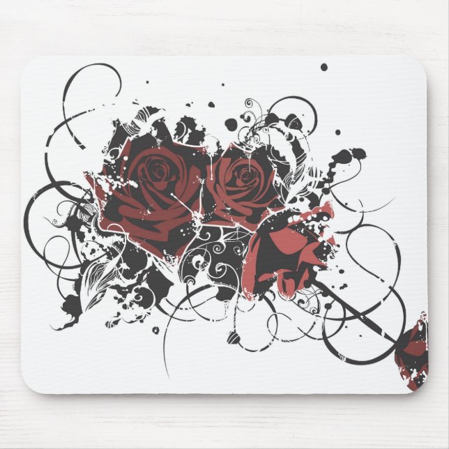Rosas sujos Mousepad (Frente)