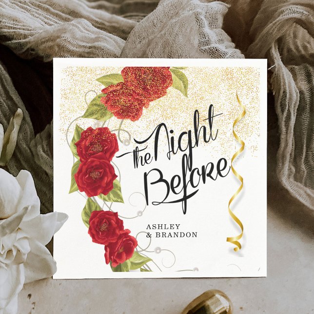 Rosas Turcas Florais Guardanapos A Noite Antes (Criador carregado)