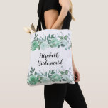 Rosas Verdes Personalizados Brag Tote<br><div class="desc">Rosas Verdes Personalizadas Bolsa de Bridesmaid.</div>