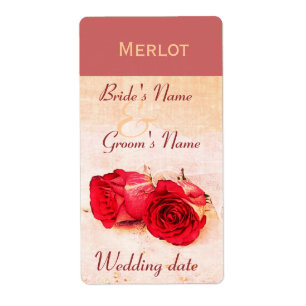 Rosas vermelhas clássicas que wedding a etiqueta
