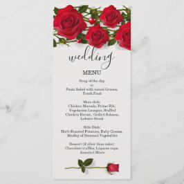 Rosas vermelhas com corações que Wedding o cartão