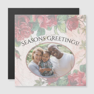 Rosas vermelhas desbotadas Escrevendo no papel Mag