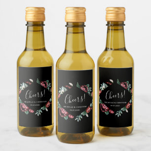 rosas vermelhas, Saúde Negra Mini Etiqueta de Vin