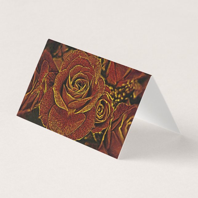 Rosas vermelhos e Dourados (Frente)