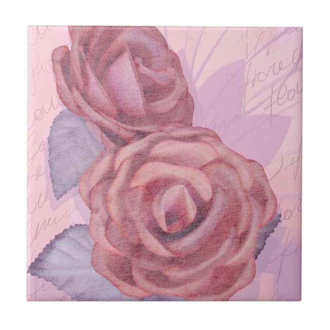 Rosas Vintage, azulejo (Frente)