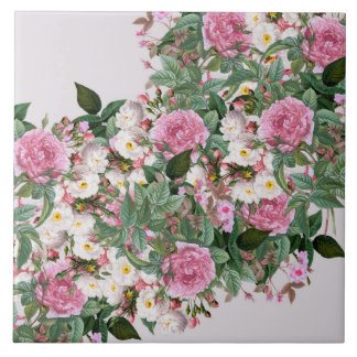 rosas Vintage Azulejo cerâmico