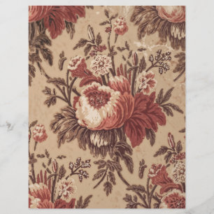Rosas Vintage papel de rascunho do chique