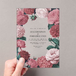 Rosé Clay, Terra Pink & Peony Smoke Floral Wedding