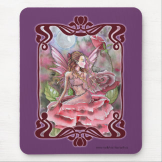 Rose Fairy Fancy Mousepad por Molly Harrison