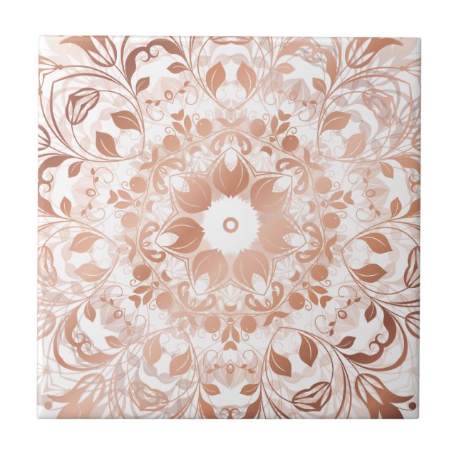Rose Gold Floral Mandala (Frente)