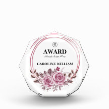 Rose Gold Wreath Business Custom Details