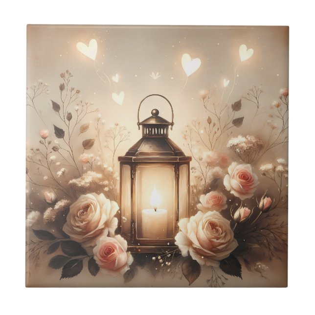 Rose Lantern Glow Bouquet (Frente)