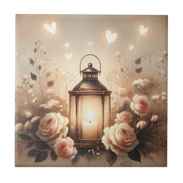 Rose Lantern Glow Bouquet (Frente)