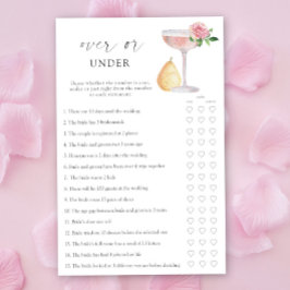 Rose Prosecco - Acima ou abaixo do jogo de chá de