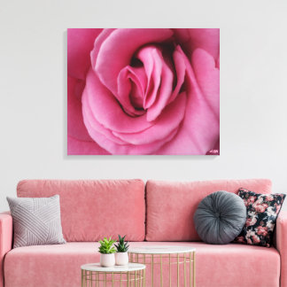 Rose Queen Romance Stretched Canvas Print