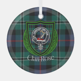 Rose Scottish Clan Tartan & Crest