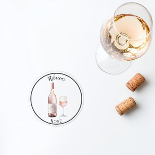 Rosé Wine Lover Porta copos - Vinho Personalizado