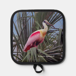 Roseate Spoonbill Oven Mitt e Potes