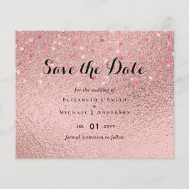 RoseGold Glitter Glam Foil para Procura de Casamen
