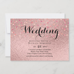 RoseGold Glitter Glitter Foil Parecem um ORÇAMENT
