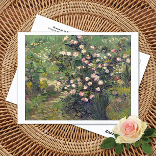 Roseira em Flor Vincent van Gogh Cartão Postal